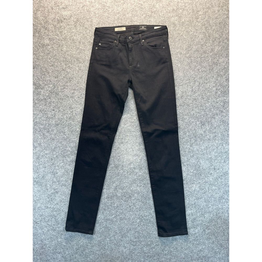 AG Adriano Goldschmied Black Straight Leg Jeans